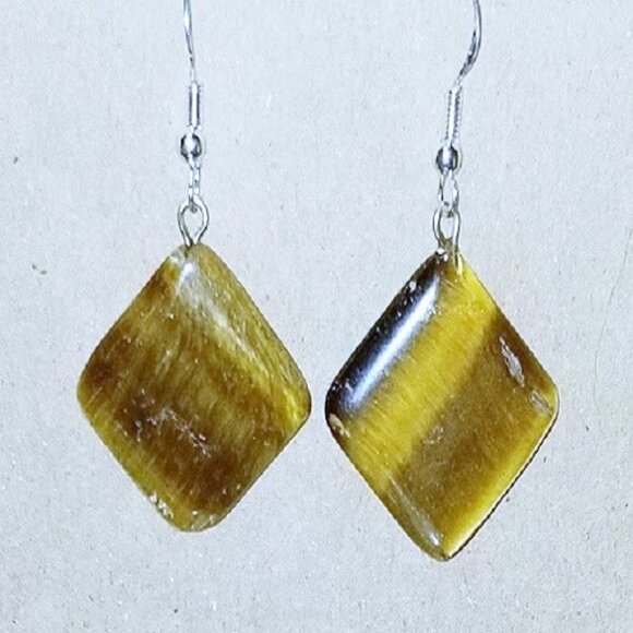 Handmade Jewelry - Tiger Eye Earrings